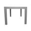 Table de salle à manger d'extérieur à structure en aluminium avec plateau en verre trempé gris, largeur de 70 pouces, table et table de rassemblement mémorable, profondeur de 36,38 po, facile à entretenir