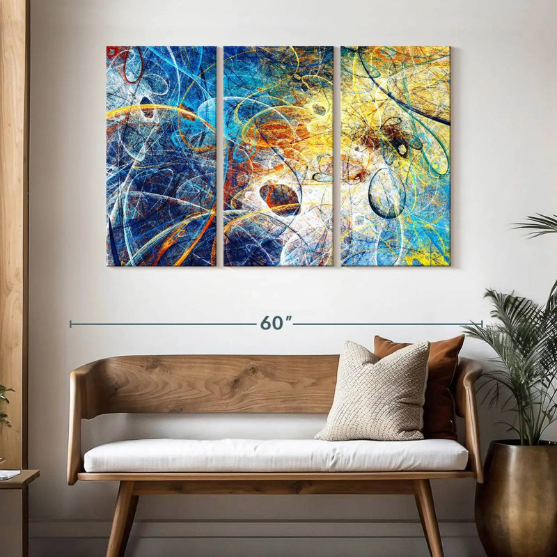 Avery Space Time Warp Abstract, 32" H x 50" W