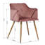 Sofiya 47cm H Velvet Upholstered Armchair-88674278-88674285