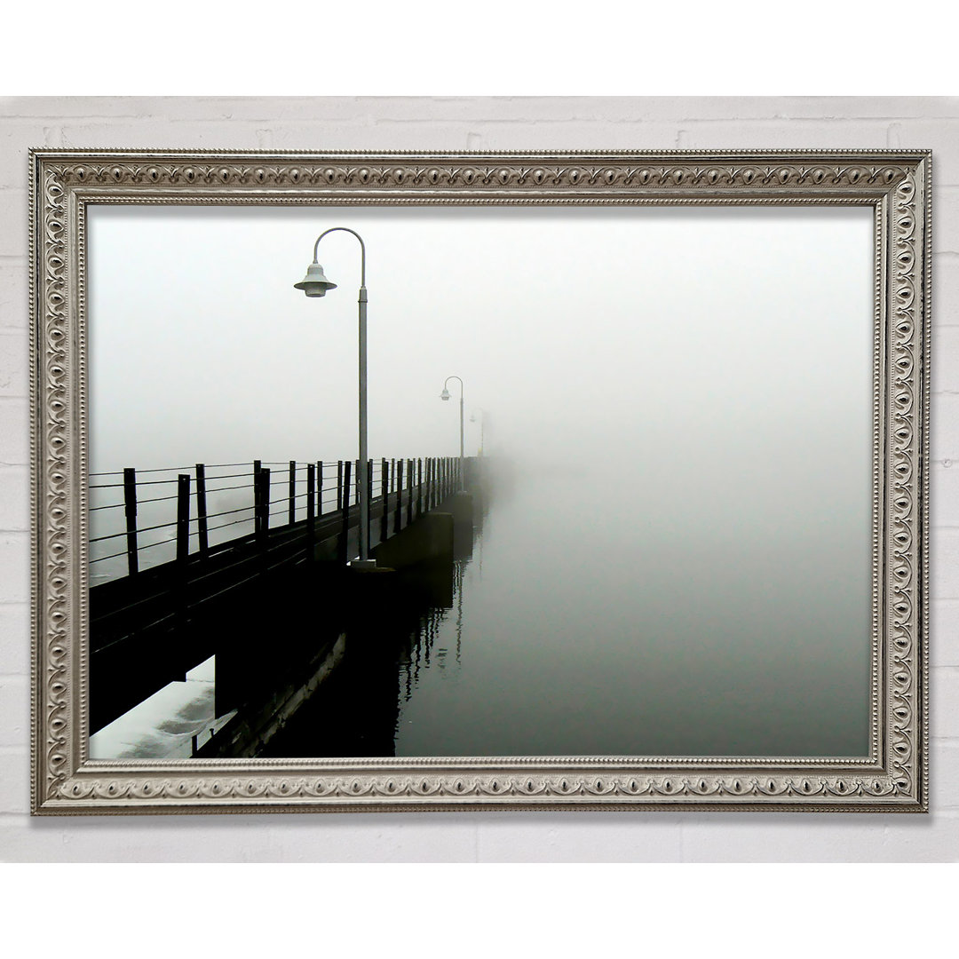 Misty Ocean Pier Gerahmter Druck