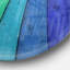 Rainbow Colors On Wooden - Horloge murale moderne-34140923