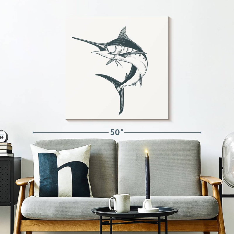 Crowle Marlin Fish, 30" H x 30" W