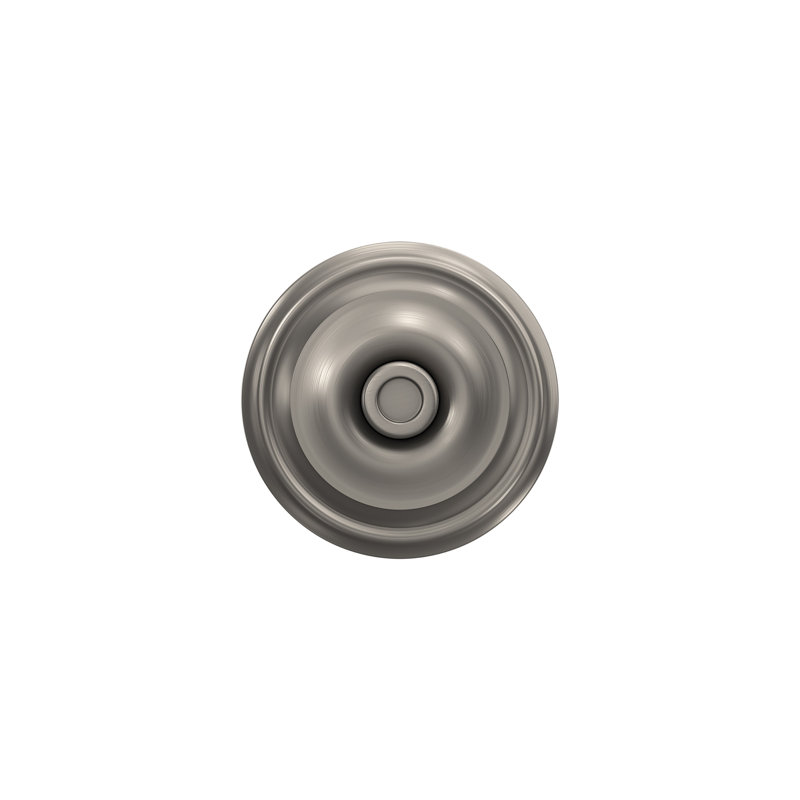 Georgian Privacy Knob Bed and Bath Lock, Satin Nickel