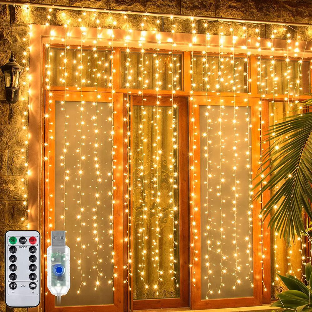 Caln Outdoor 150 - Bulb 6'' Plug-in Curtain String Light