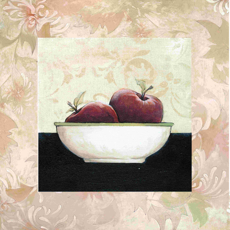 «Bowl of Apples», impression sur toile tendue, H 20 po x l 20 po