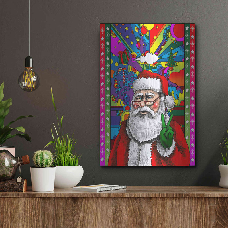 «Santa Peace» par Howie Green, H 16 po x l 12 po