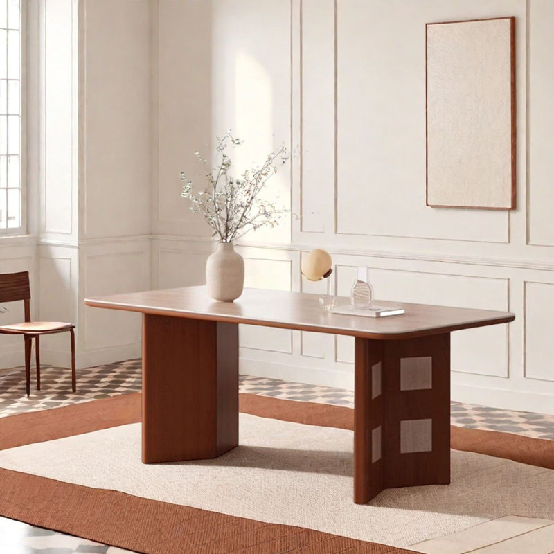 Table de salle à manger Mid-Century, H 29,5 po x L 70,9 po x l 35,4 po