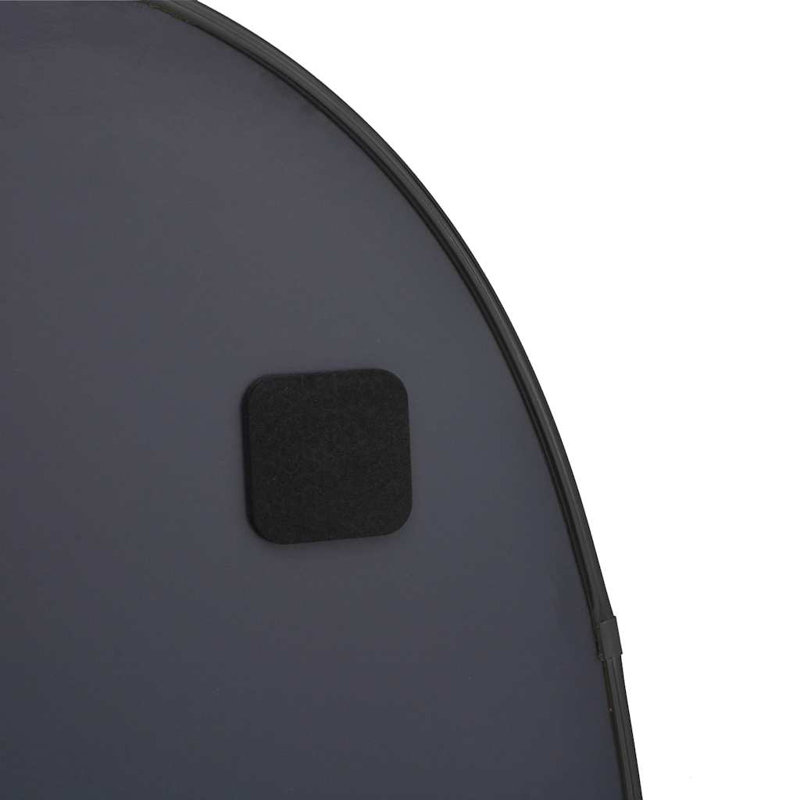 Oval Mirror, Black, 70 cm H x 45 cm W