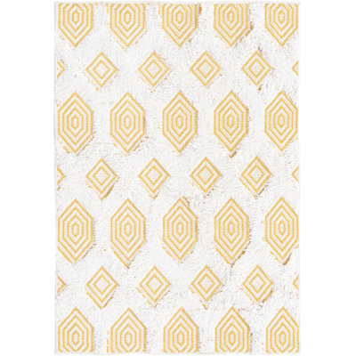 Tapis contemporain Jordalier couleur soleil