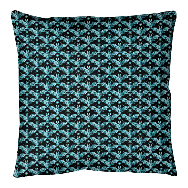 Katelyn Elizabeth Bats Square, 16 po x 1 po, Vert, Duvet alternatif
