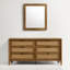 Commode 6 tiroirs avec miroir Vichy