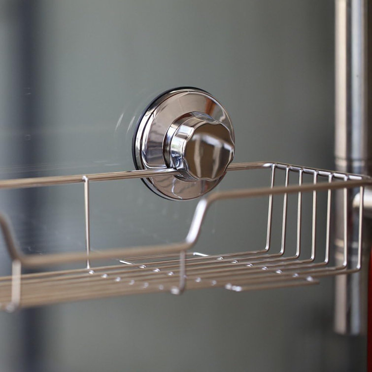 Rebrilliant Macelyn Suction Stainless Steel Shower Caddy