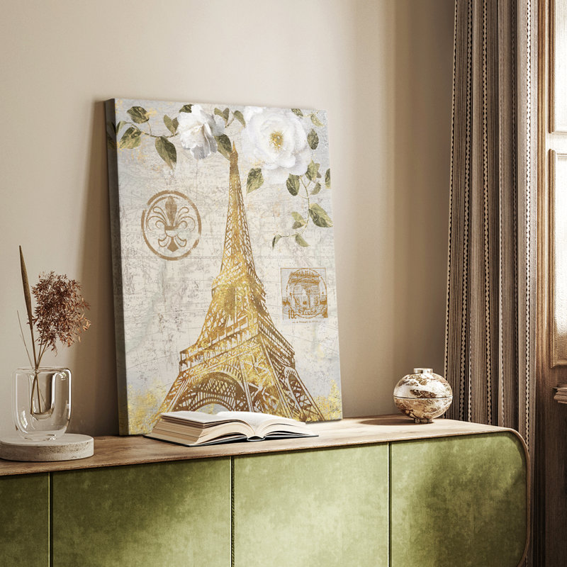 Le Jardin Eiffel -Gallery Wrapped Cavas, 60" H x 40" W