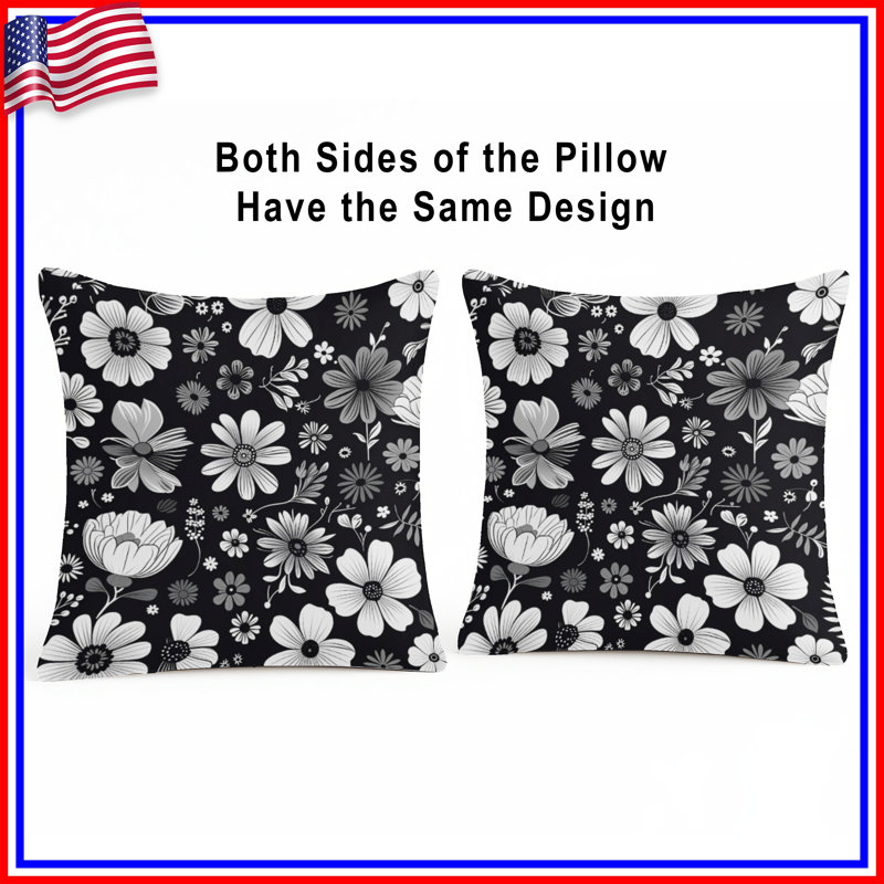 Coussin Floral, 20 x 20 inches