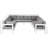 Koeppelle 120'' Wide Aluminum Patio Sectional with Cushions-61209676-61189473