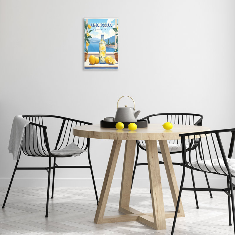 Plaque murale Limoncello Coastal View, design par Andreas Magnusson, H 15 po x l 10 po