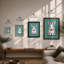 Curious Rabbit Modern - Framed Print-1419043250-1419043251