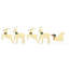 vidaXL LED Reindeers Fabric-552343327