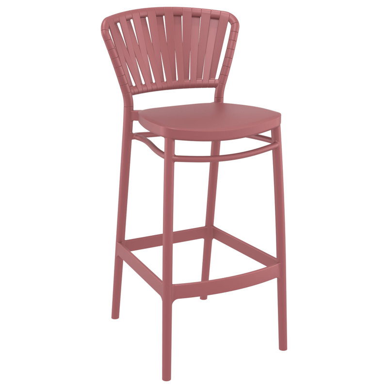 Tabouret de bar d'extérieur Newport, 29.5", Marsala