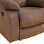 Fauteuil recling manuel brun en velours d'ananas-625227471