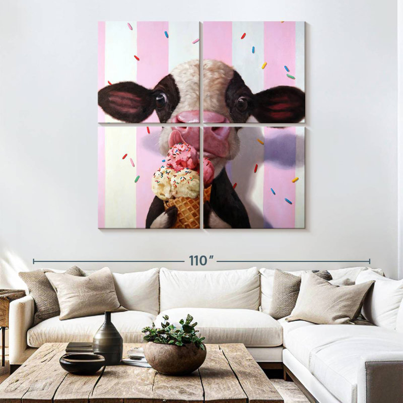 Ketti Mooo-Licious, 74" H x 74" W
