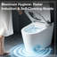 Toilette domestique luxueuse sans limite de pression d'eau toilette intelligente tout-en-un à séchage rapide à rabat entièrement automatique