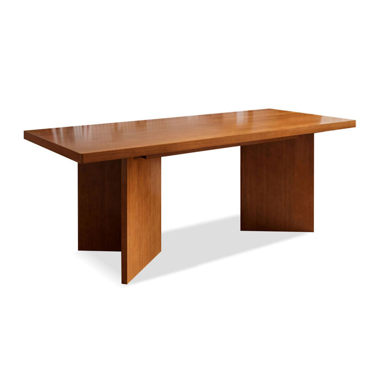 Bureau rectangulaire en bois massif, H 29,53 po x l 62,99 po x P 23,62 po
