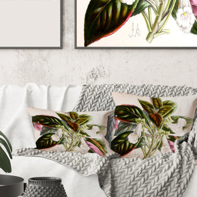 Housse de coussin rectangulaire en fleur Blossoming