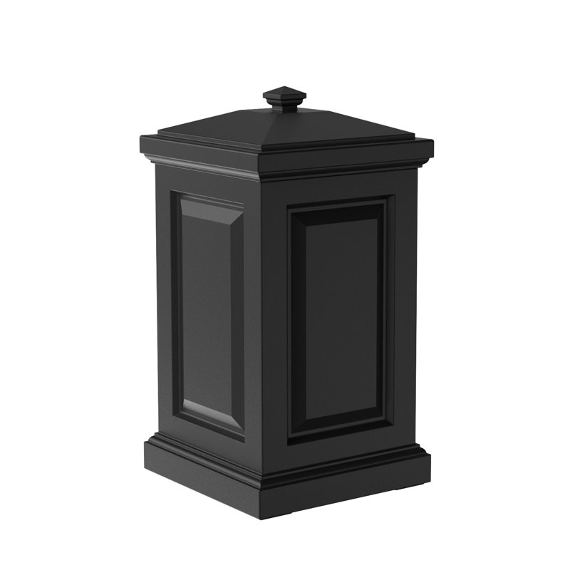 Boîte de terrasse en plastique de 45 gallons Arianda, Noir
