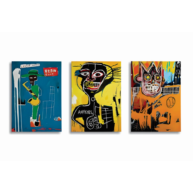 Peinture décorative sur toile (3 pièces)