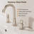 Widespread Faucet 3 hole, 2-handle Bathroom Sink Faucet with Drain Assembly-117989187