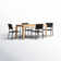 Anautica 4 - Person Teak Patio Dining Set with Rectangular Table