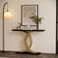 Console d'appoint, pieds d'entrée en métal entrelacés de luxe, mobilier d'entrée haut de gamme