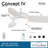 54" Concept IV 3 -Blade LED Smart Standard Ceiling Fan with Remote Control and Light Kit Included-49929251