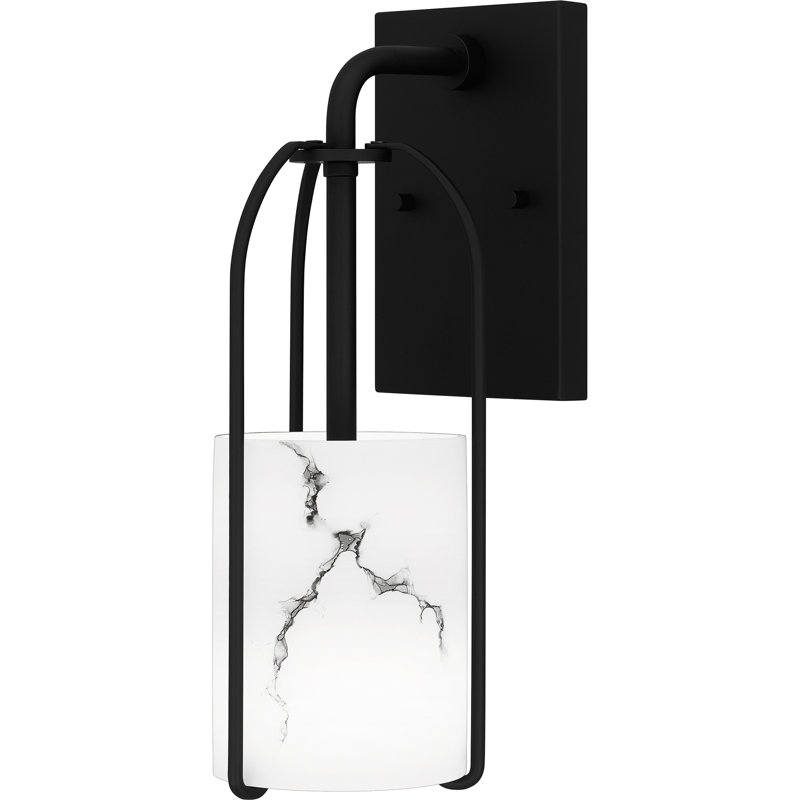 Kimrey 1-Light Matte Black Wall Sconce