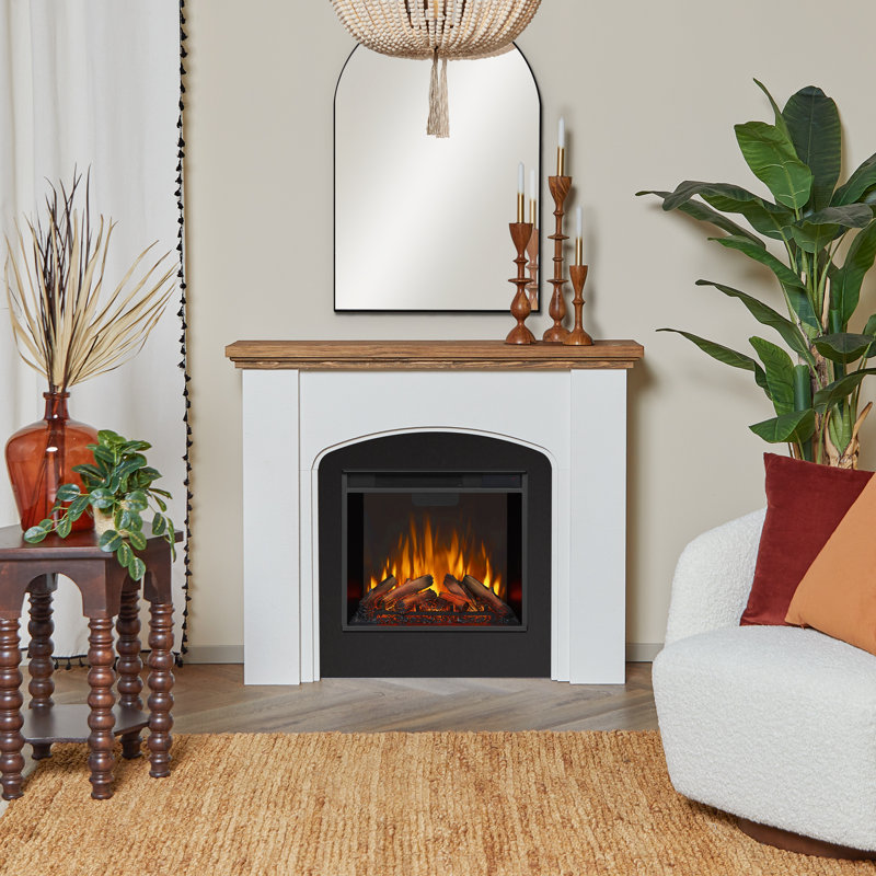 Anika 49" W Electric Fireplace with Mantel