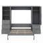 Grand lit escamotable mural avec tablettes-1786317012