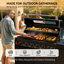 Ensemble de cuisine d'extérieur modulaire de 63 po x P 25 po x H 48 po avec barbecue au gaz à 6 brûleurs, évier et comptoir en granite