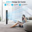 Refroidisseur d'air à évaporation avec télécommande, ventilateur de tour oscillant 3-en-1, blanc