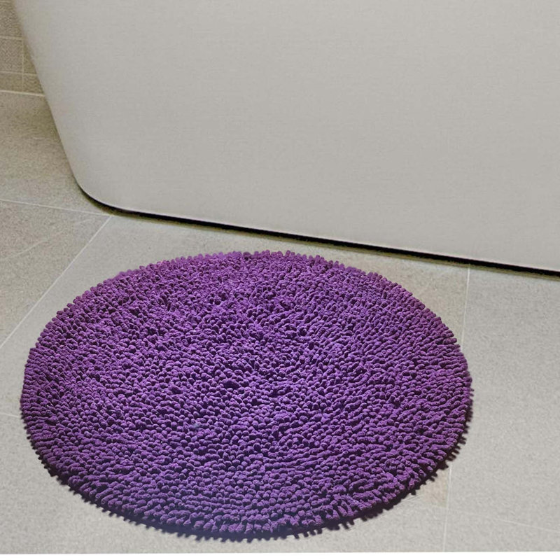 Virginio Non-Slip Bath Rug, Purple