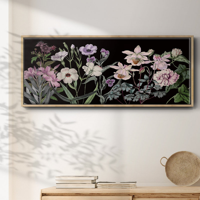 Garden Array- Framed Canvas, 20" H x 50" W