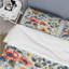 Ensemble de housse de couette à motif floral vichy rouge et bleu floral-109148857