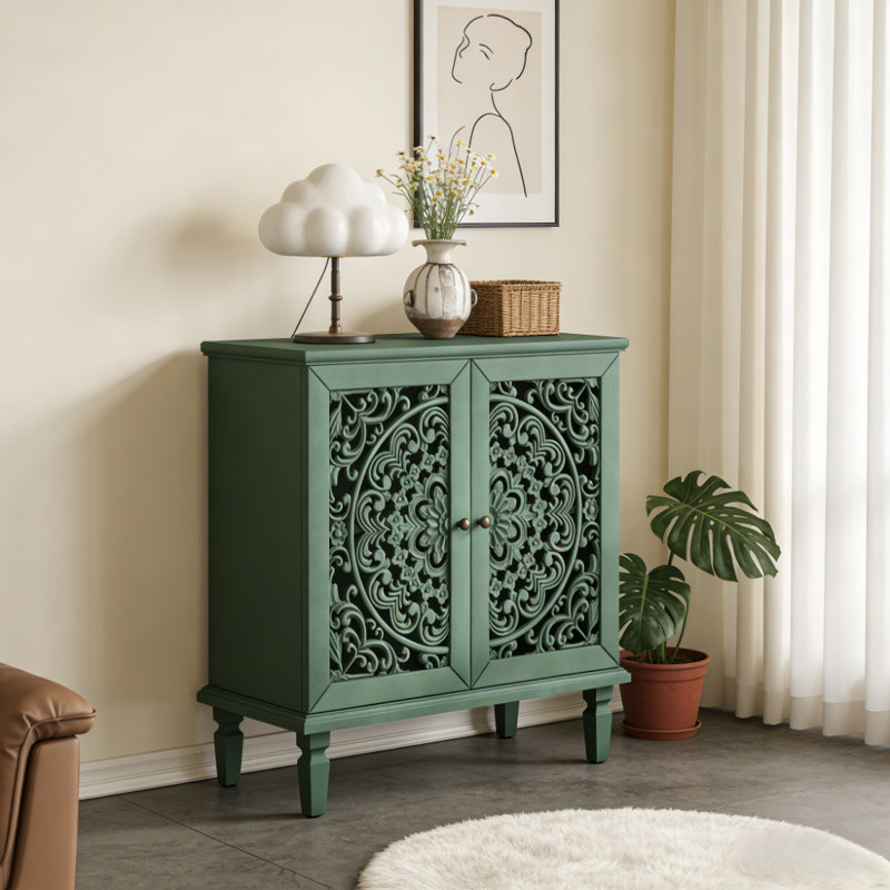 Armoire d'appoint Vintage, Vert antique