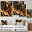 «Woman with Black and Gold Butterflies V», impression sur toile-329936252-329936253