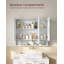 Anesca Wall Mounted Required Bathroom Cabinet