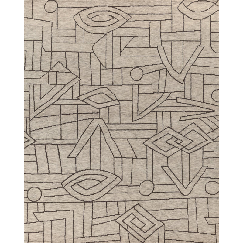 Mesa Wool Abstract Area Rug, Rectangle 13' x 18'