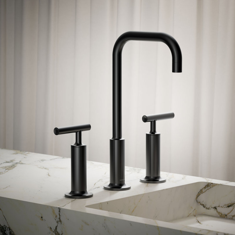 Robinet de salle de bain Purist®, Noir mat