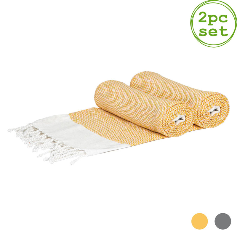 100% Cotton Ultra Light Bath Towel, Yellow