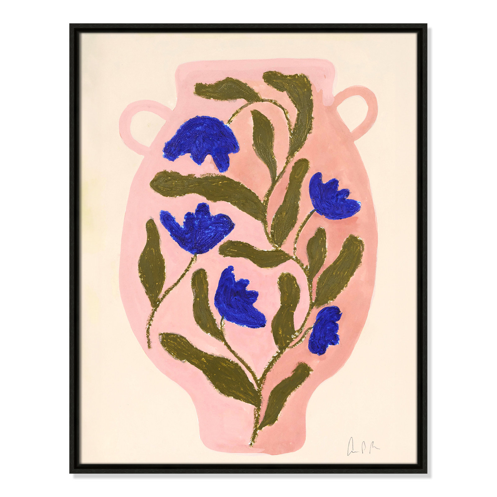 Vase No. 01 Print by Camilla Bergqvist, 29.5" H x 23.5" W, Espresso