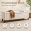 Banc de rangement rembourré en velours-183247844